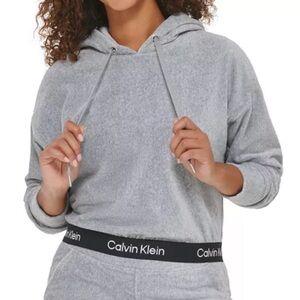 Calvin Klein Women's Light Gray Hoodie